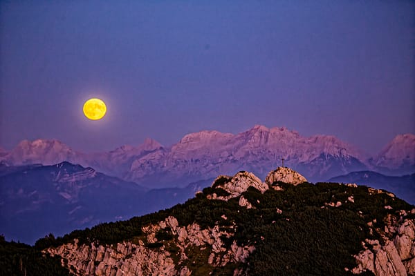 Vollmond am Wendelstein