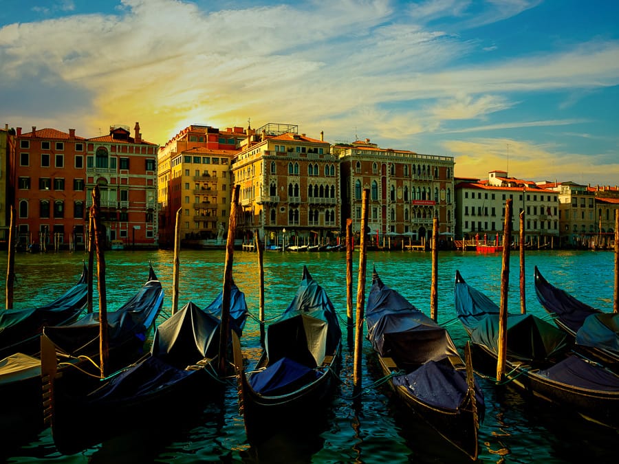 Gondeln am Canal Grande